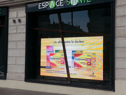High Brightness P6 Indoor Shopping Window Full Color LED Display Customized