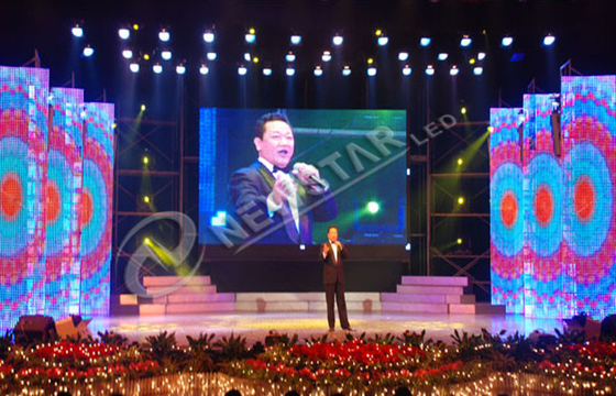 High Power Stage Curtain LED Display Rental , p10 Indoor Led Display Screen