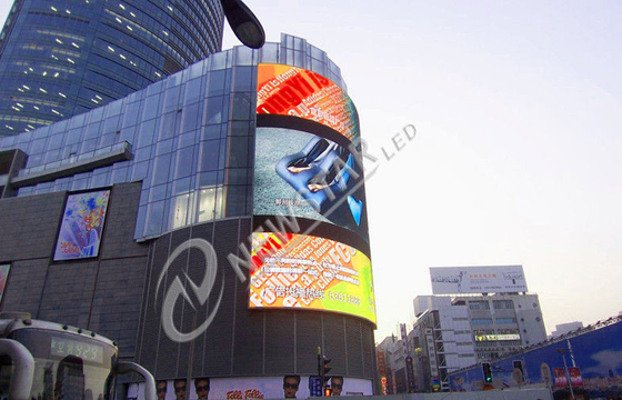 P12 DIP Flexible Curved LED Display , Front Side IP65 And Back Side IP54