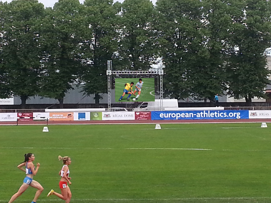 Commercial P12.5 Rental Perimeter Stadium Led Display Screen For Outdoor Football